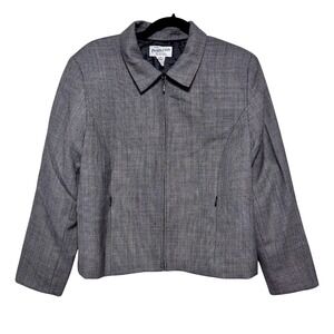 Vintage Pendleton Quiet Luxury Zip Jacket Women Size 16 Old Money‎ Officecore